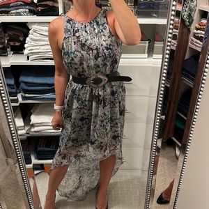 Zara floral hi/low dress